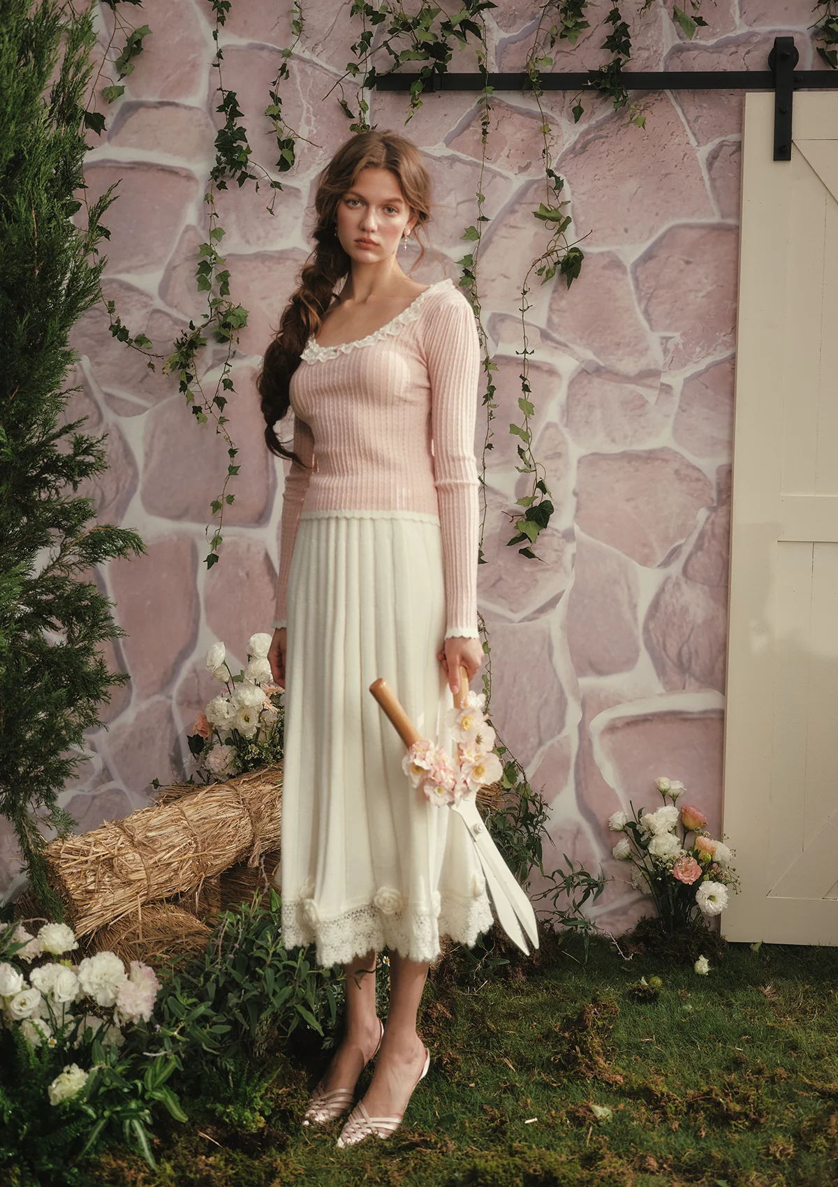 Berry Yogurt Knit Skirt - Image 7