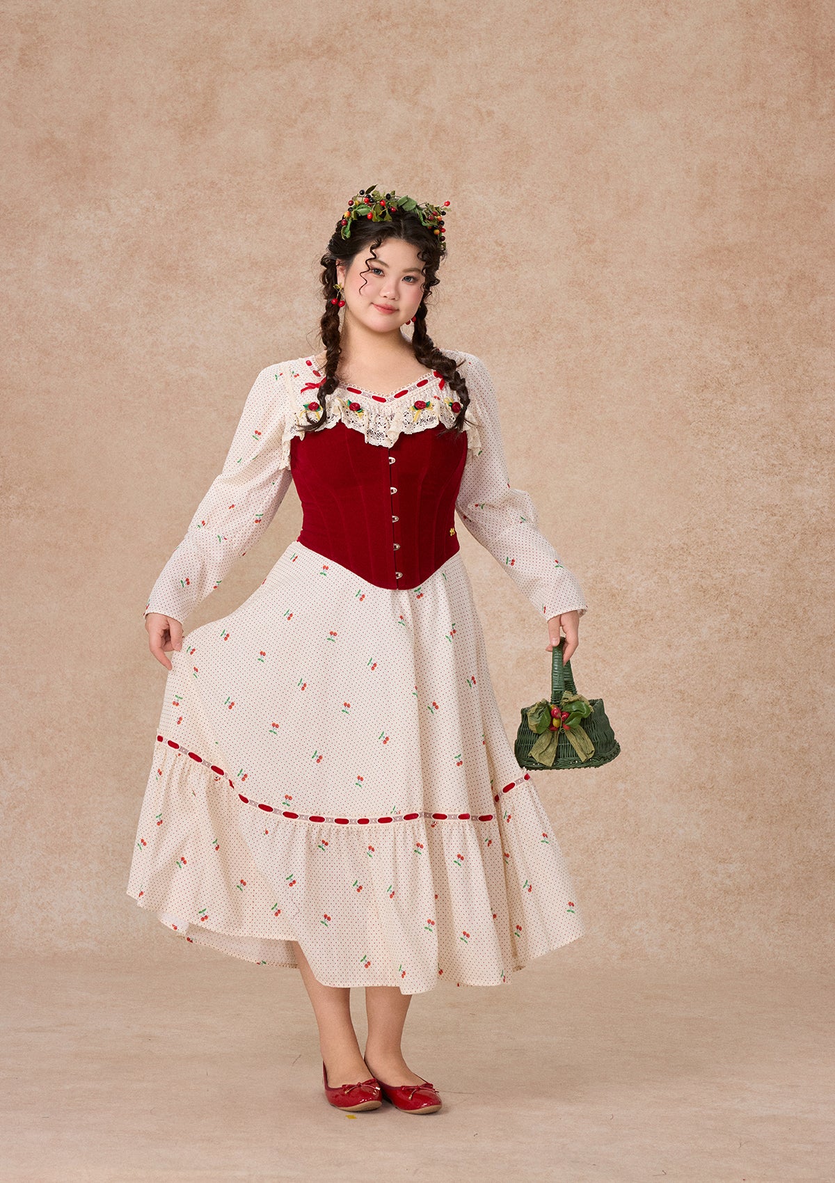 Curve & Plus Cherry Bite Corset - Image 8