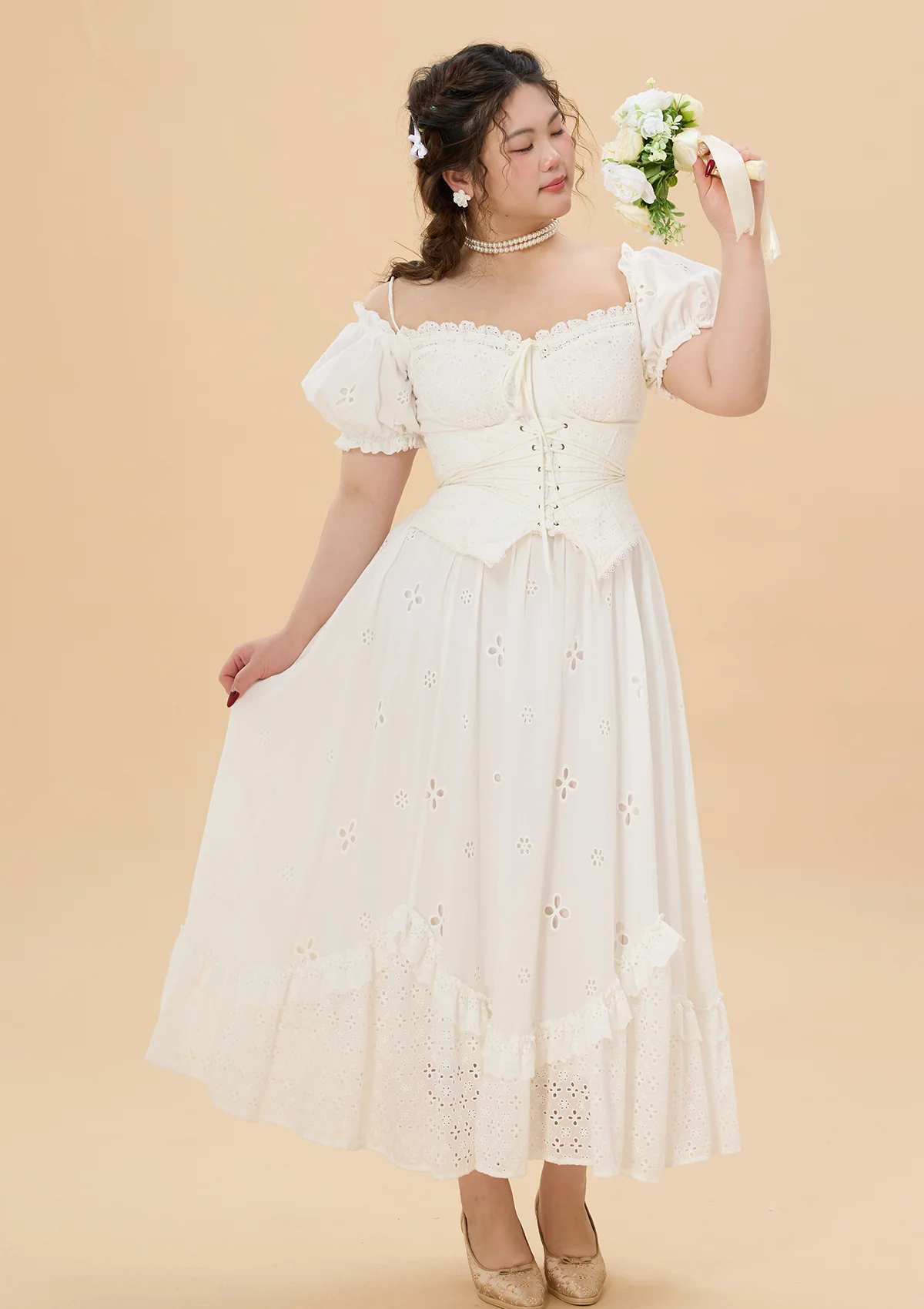 Curve & Plus "I Flipped" Corset Dress - Image 9