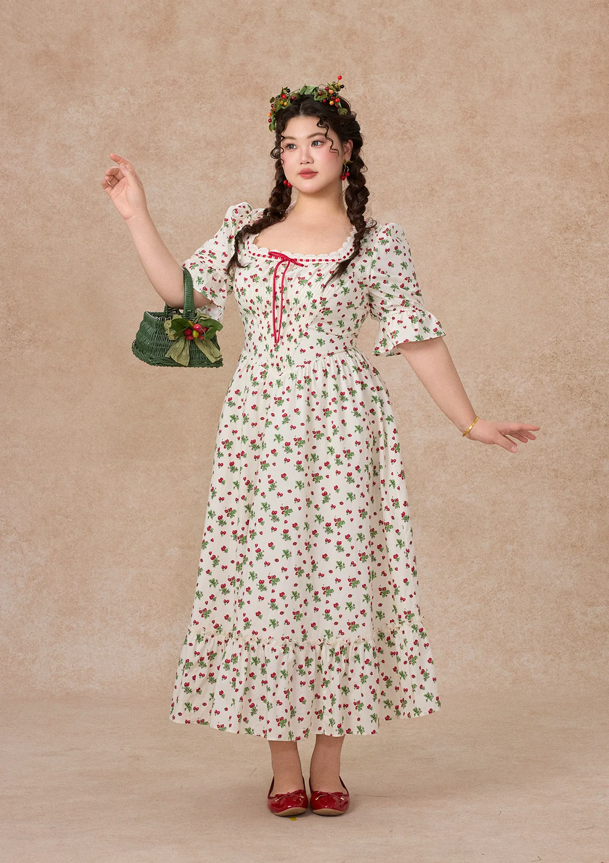 Curve & Plus Wild Strawberry Paradise Dress - Image 2