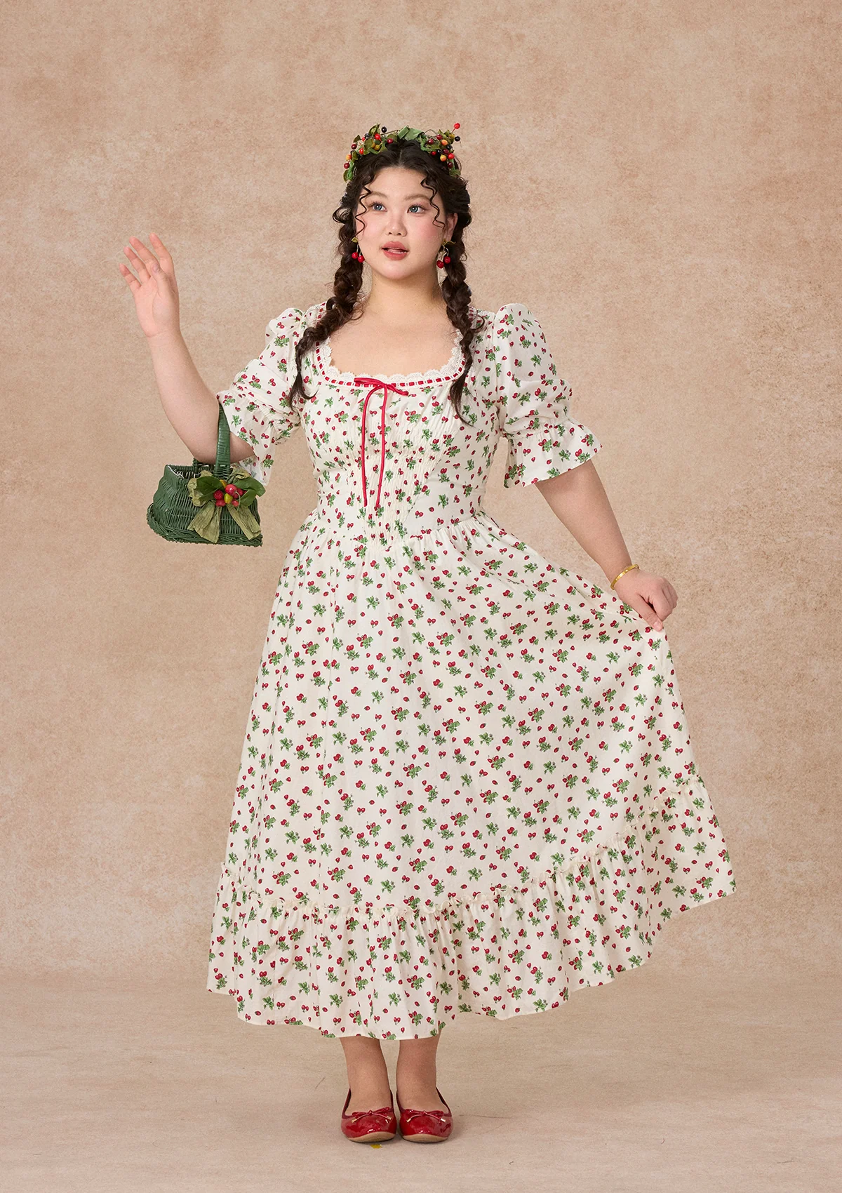 Curve & Plus Wild Strawberry Paradise Dress - Image 6