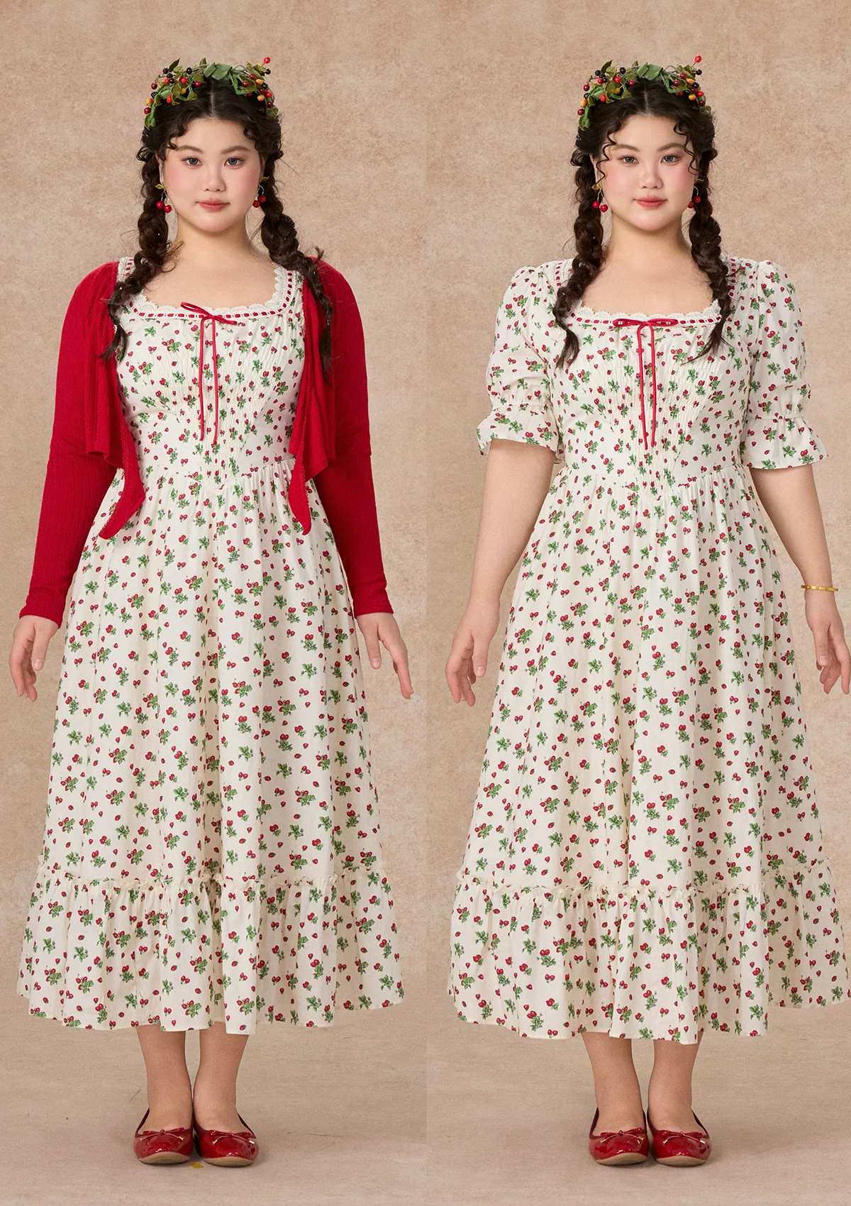 Curve & Plus Wild Strawberry Paradise Dress - Image 7