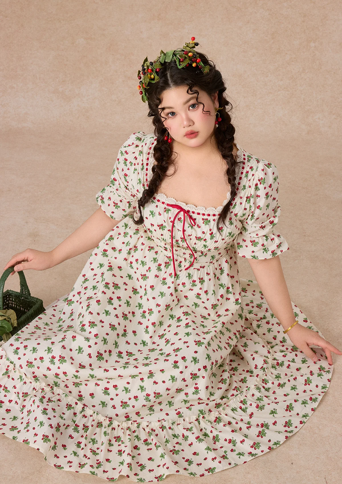 Curve & Plus Wild Strawberry Paradise Dress - Image 8