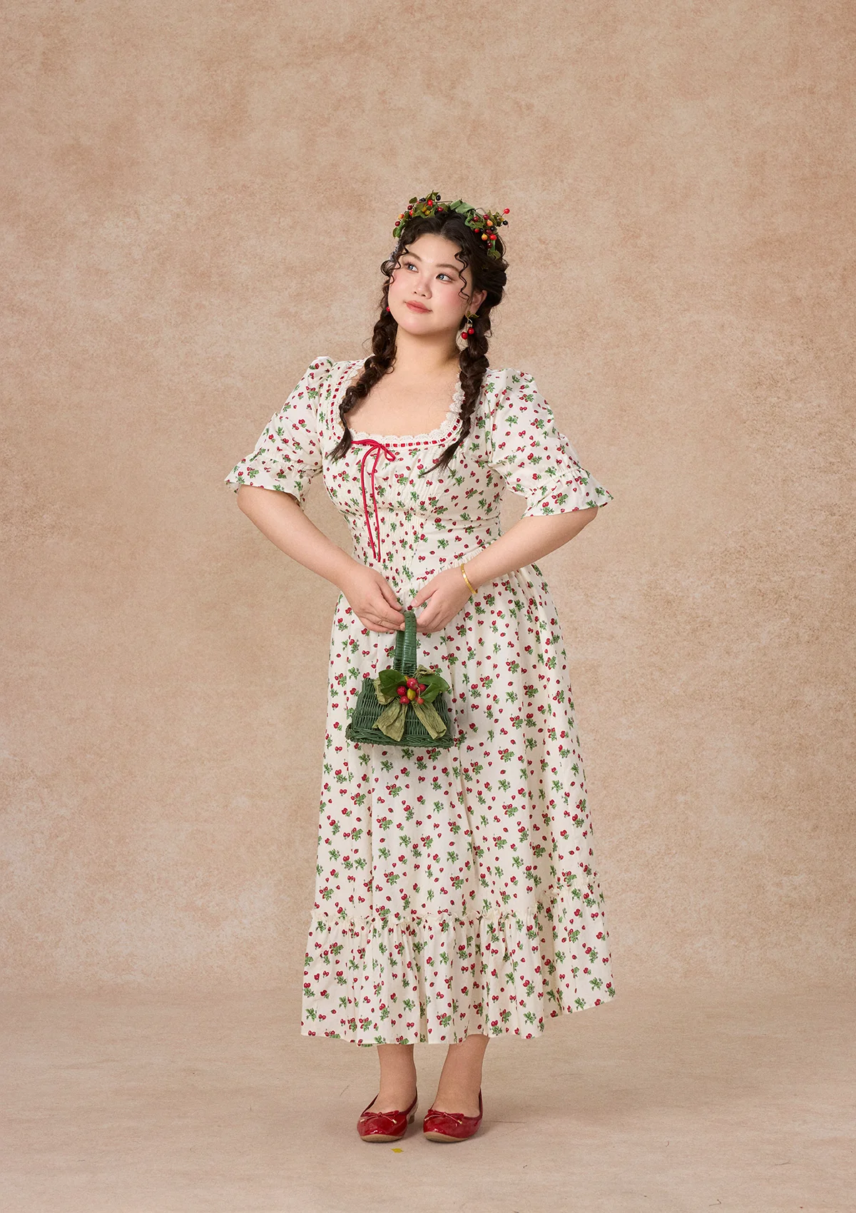 Curve & Plus Wild Strawberry Paradise Dress - Image 9