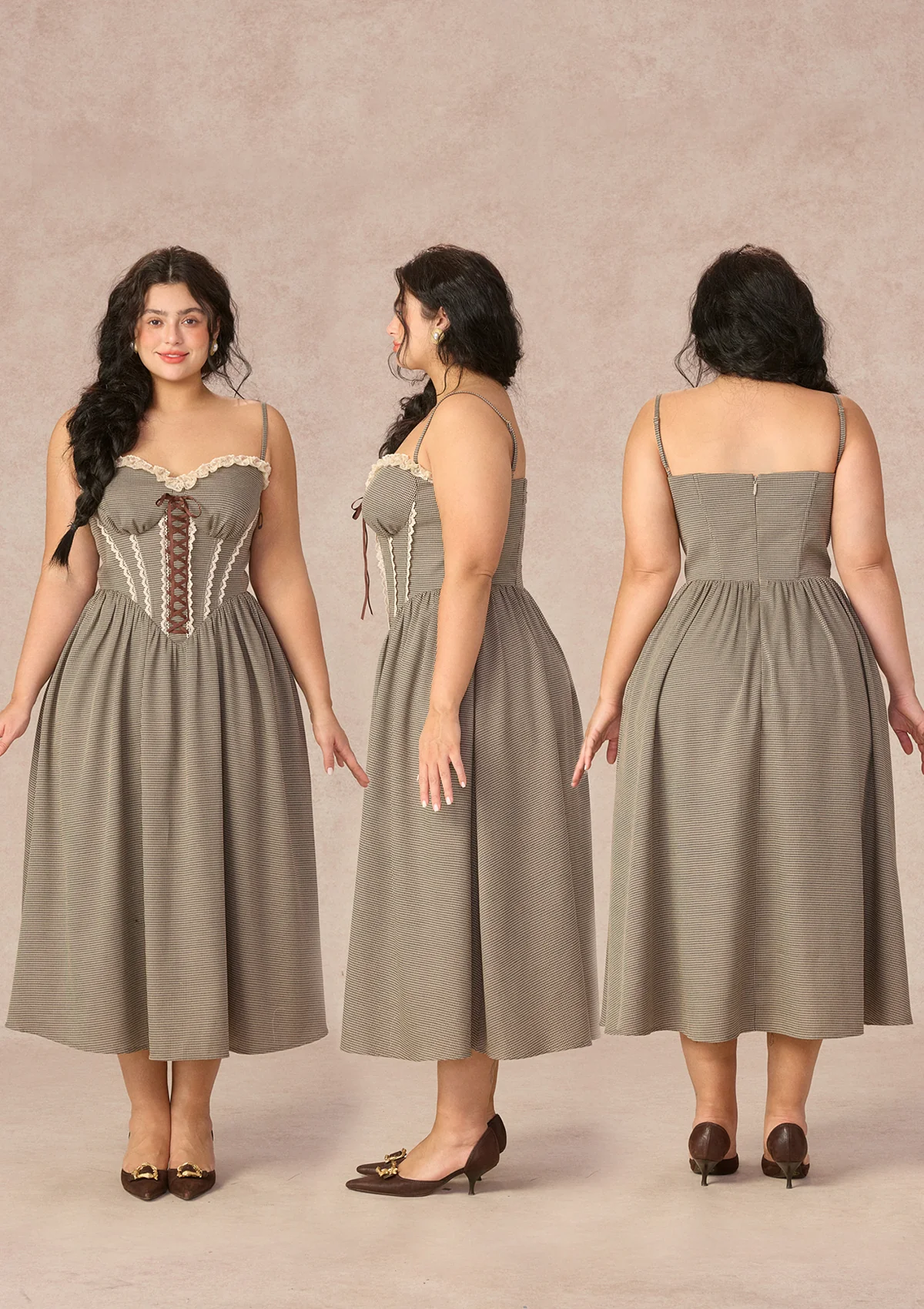 Curve&Plus Bear Date Dress（Long) - Image 2