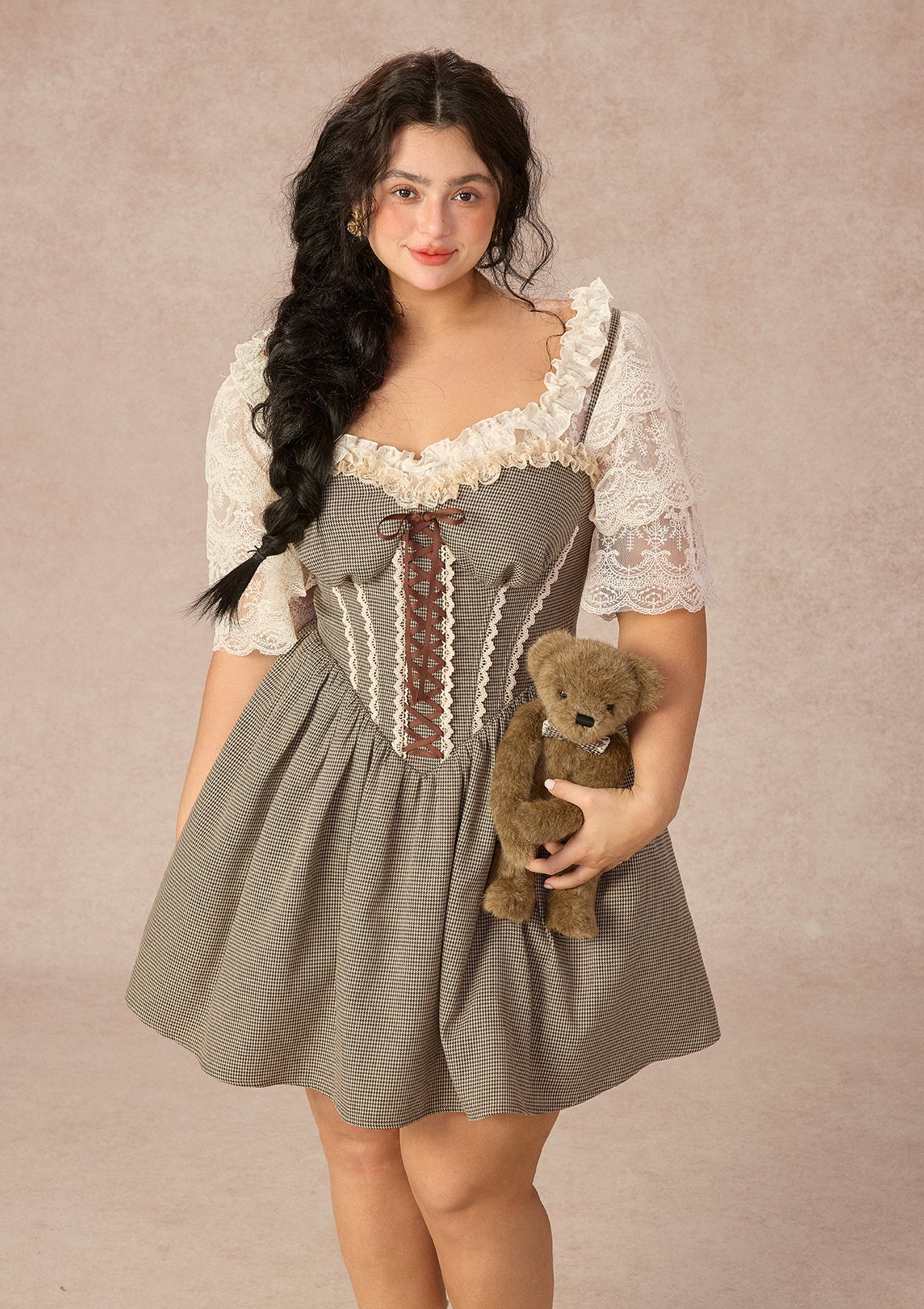 Curve&Plus Bear Date Dress(Short) - Image 5
