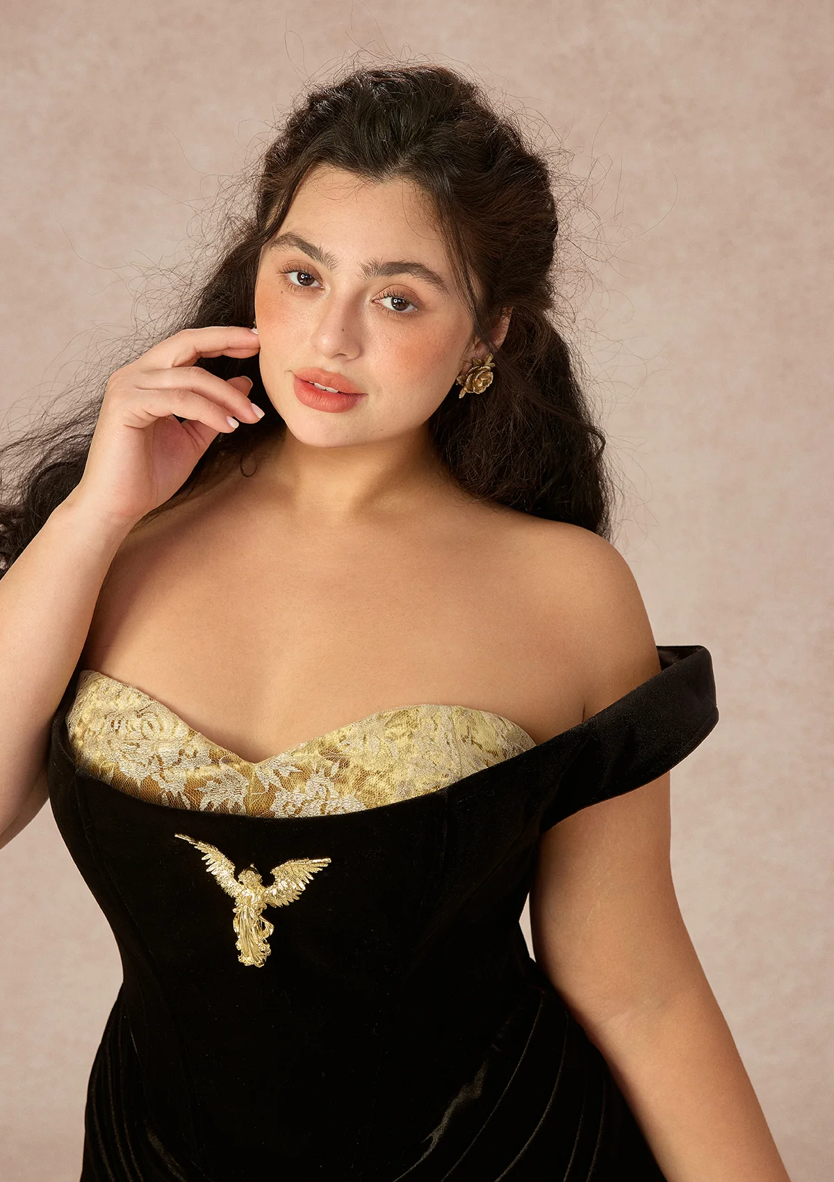 Curve&Plus Golden Eagle Goddess Dress - Image 6