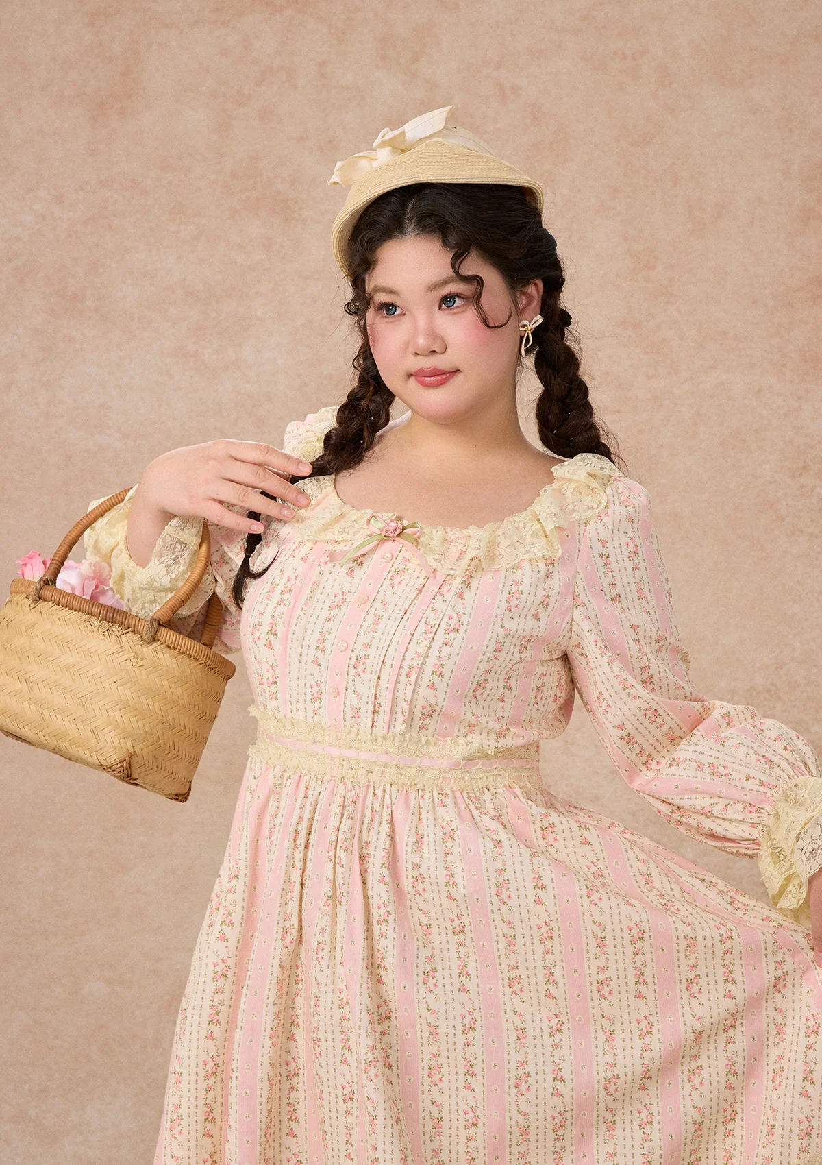 Curve&Plus Honey Flower Notes Dress - Image 7