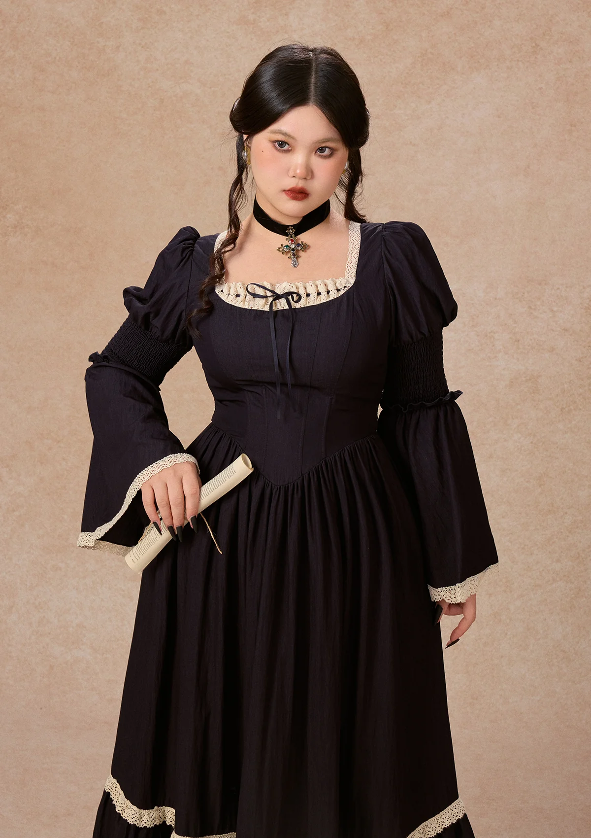 Curve&Plus Sapphire Blue Waltz Corset Dress - Image 3