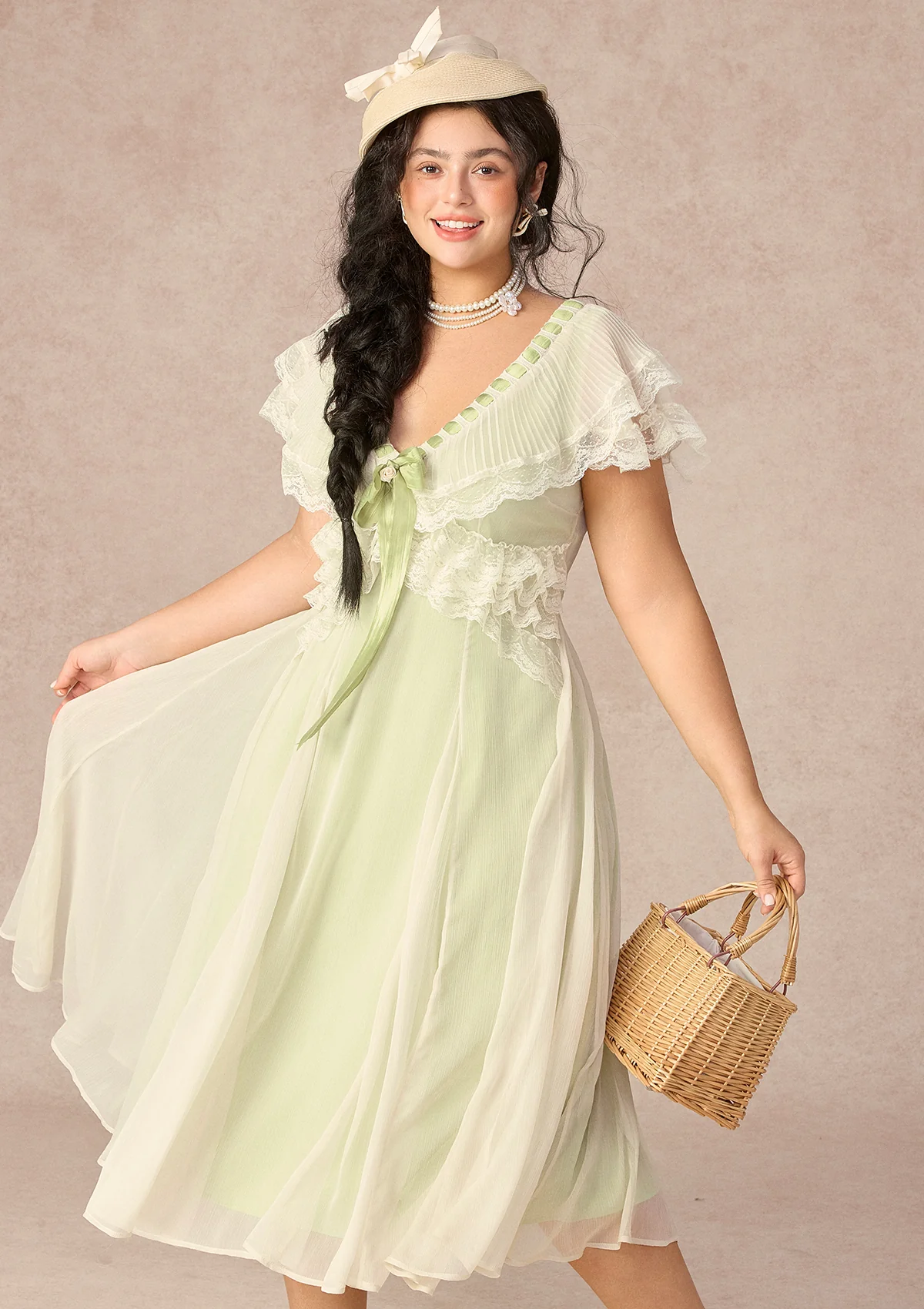 Curve&Plus Spring Outing Dress - Image 6