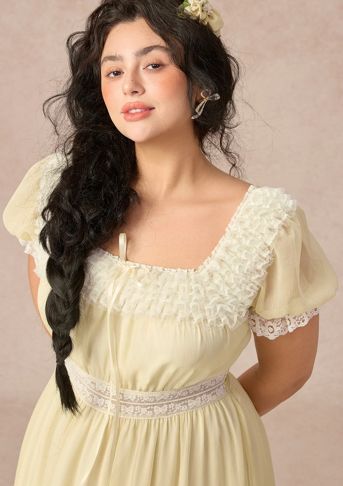 Curve&Plus Yellow Kite Dress - Image 4