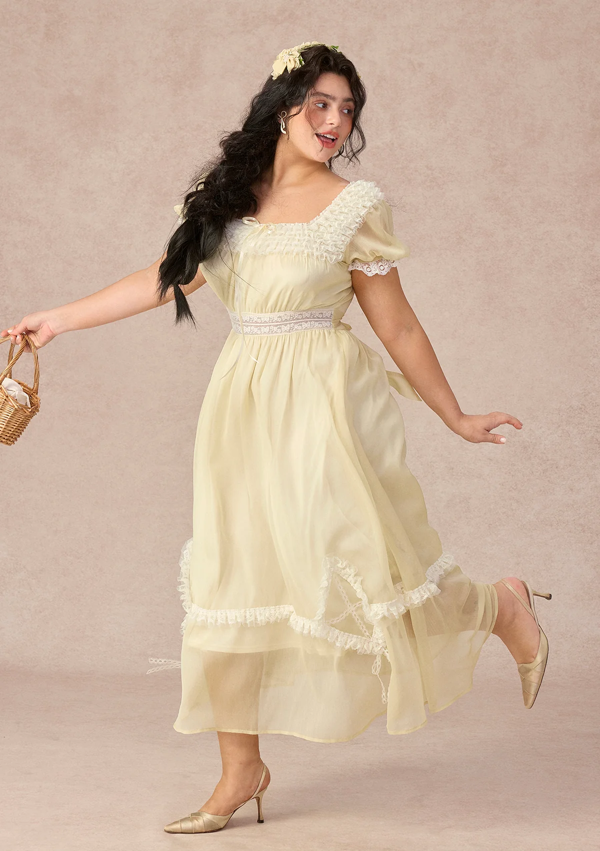 Curve&Plus Yellow Kite Dress - Image 7