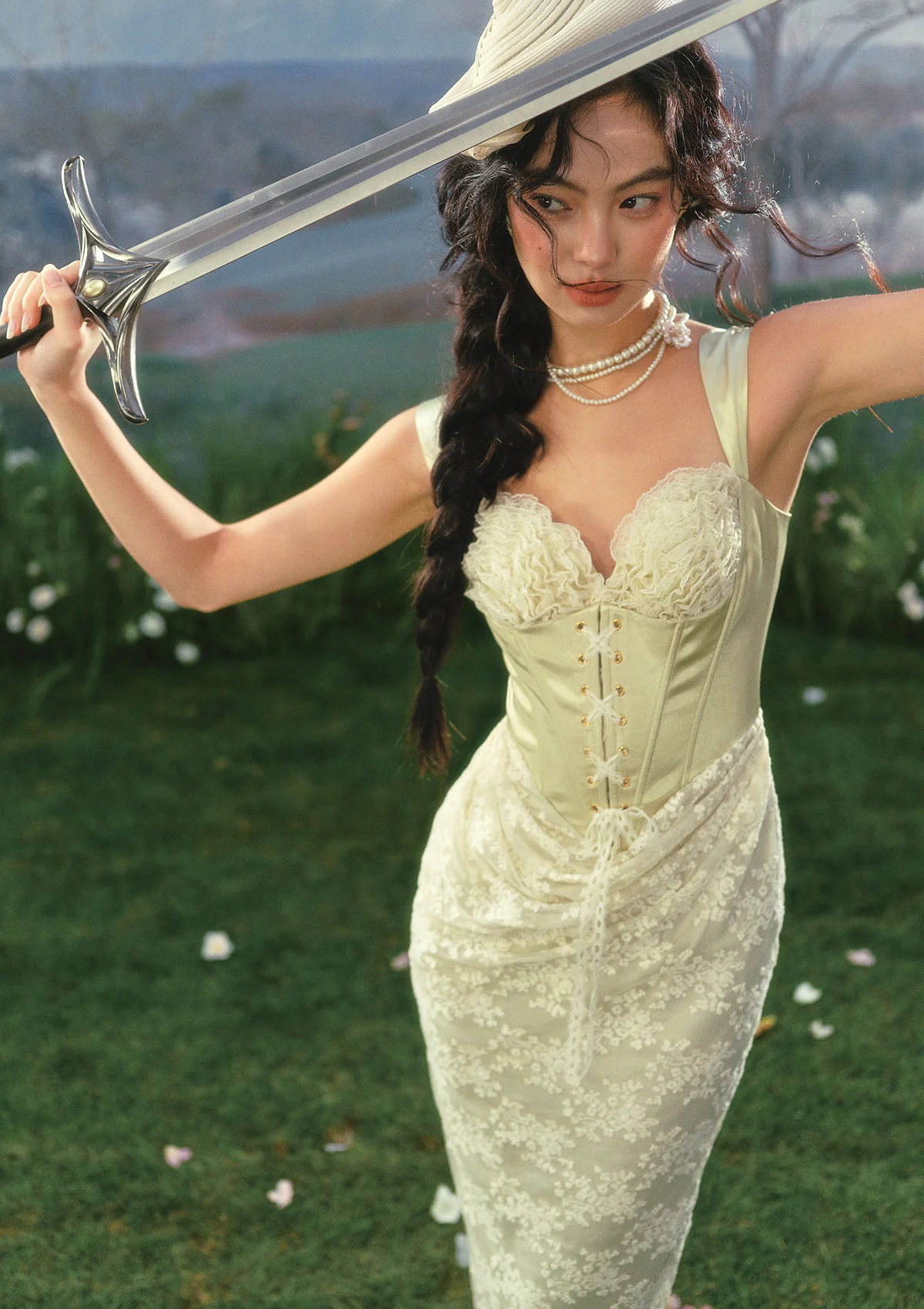 Emerald Warrior Corset Dress - Image 4