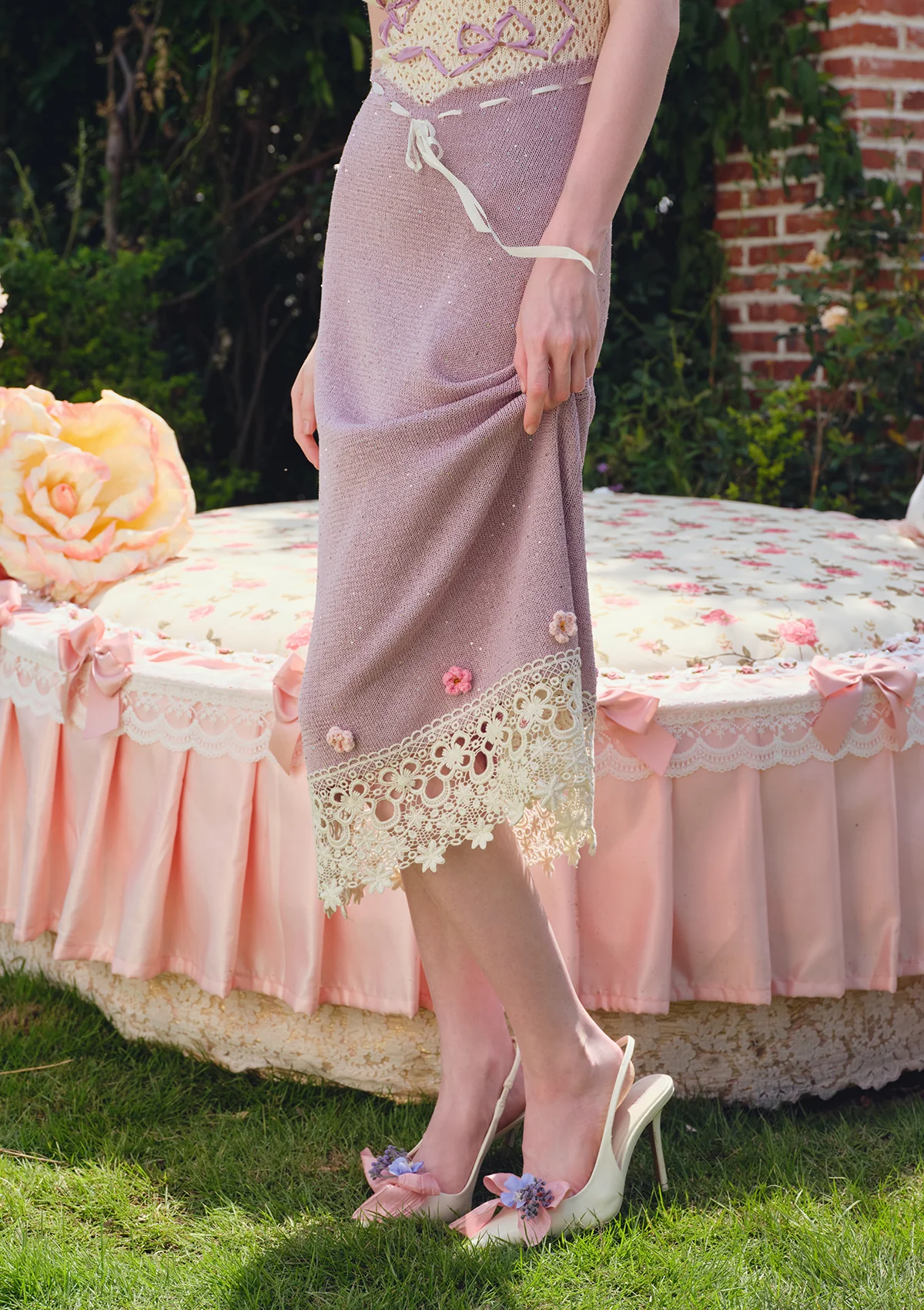 Floral Beauty Banquet Knit Dress - Image 5