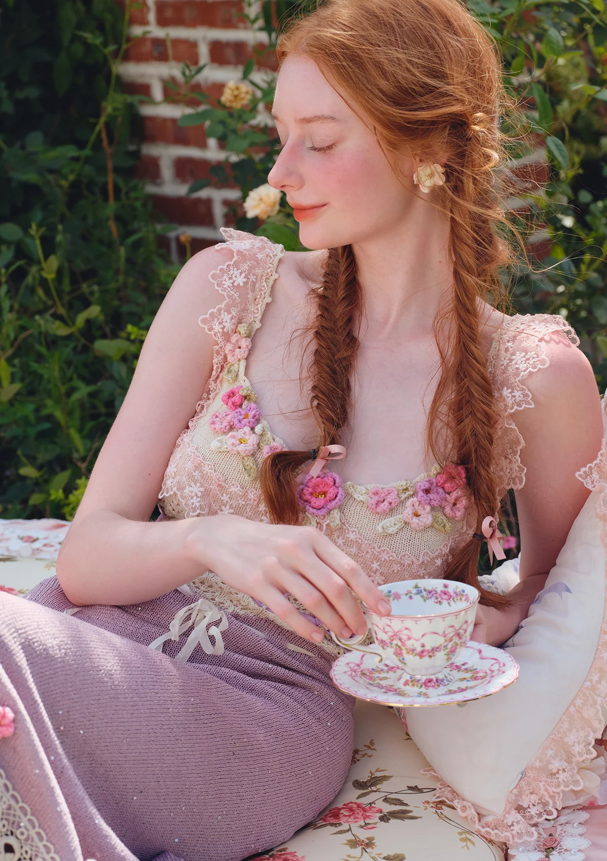 Floral Beauty Banquet Knit Dress - Image 7