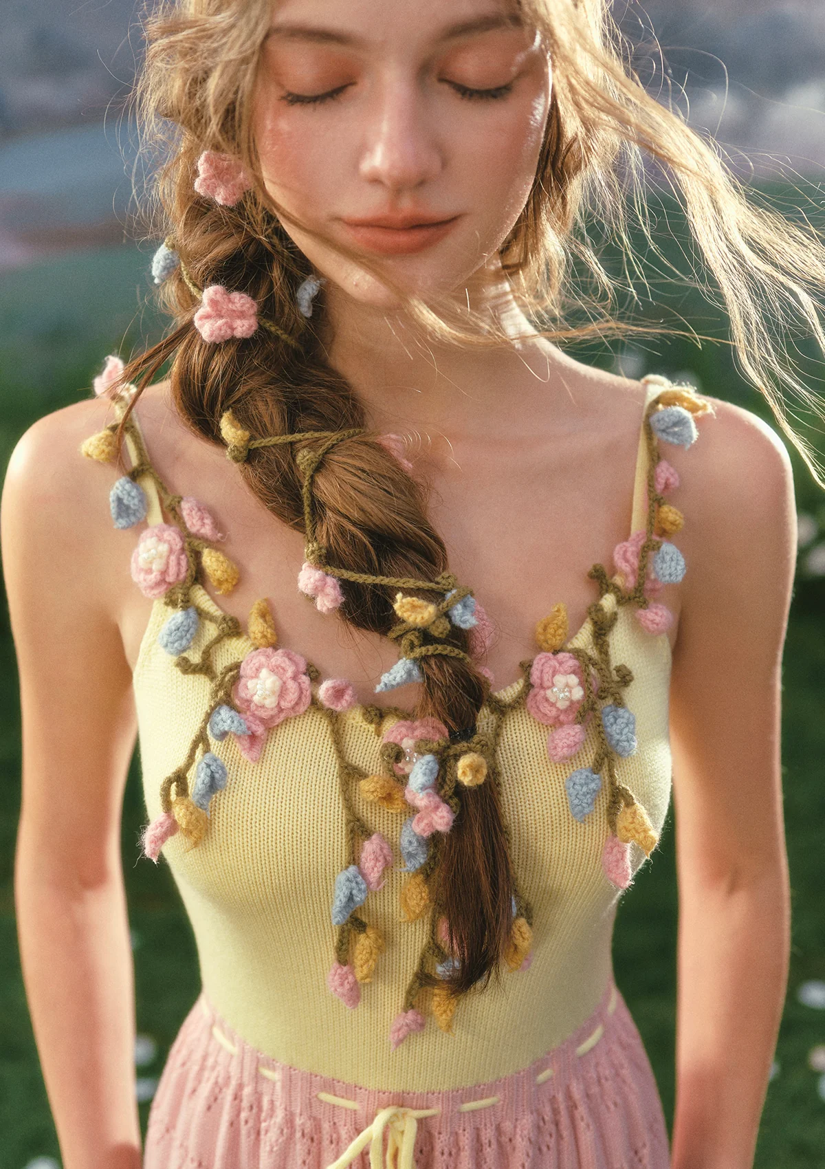 Flower Vine Novel Knit Cardigan - Image 2