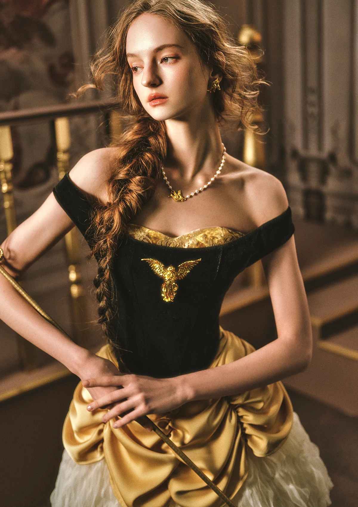 Golden Eagle Goddess Corset - Image 5