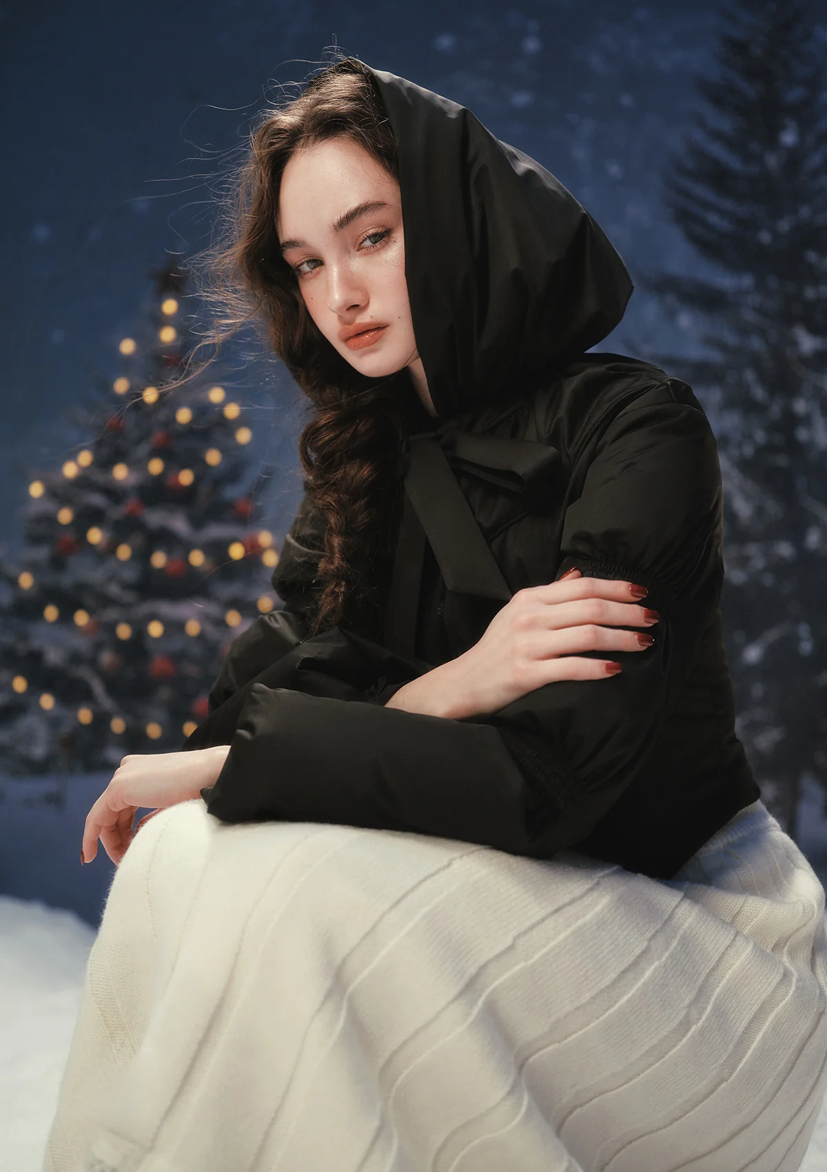 "Little Black Warrior"Down Jacket - Image 4