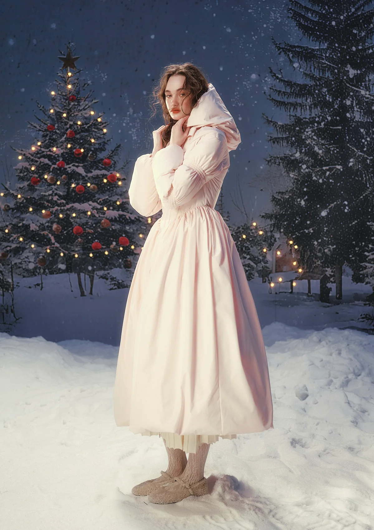 "Little Pink Riding Hood" Down Coat - Image 7