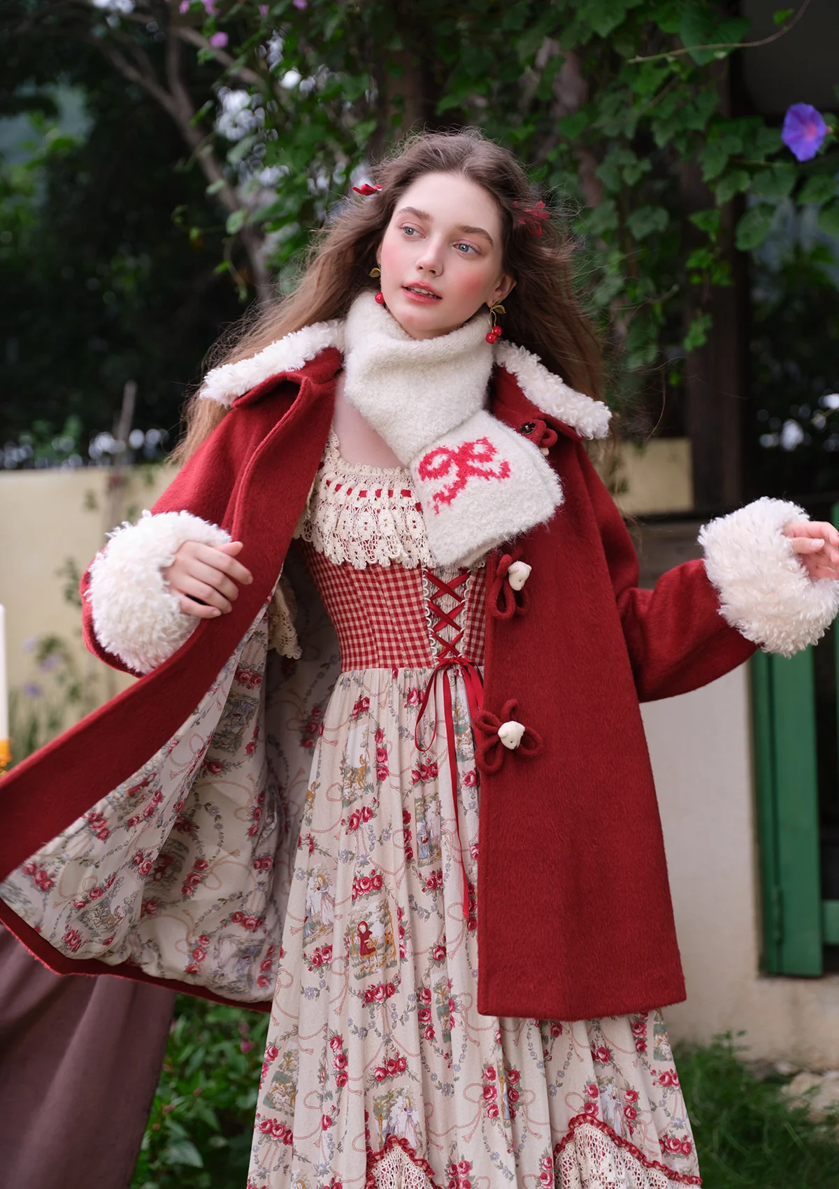 “Little Red Riding Hood” Cottage Dress - Image 4