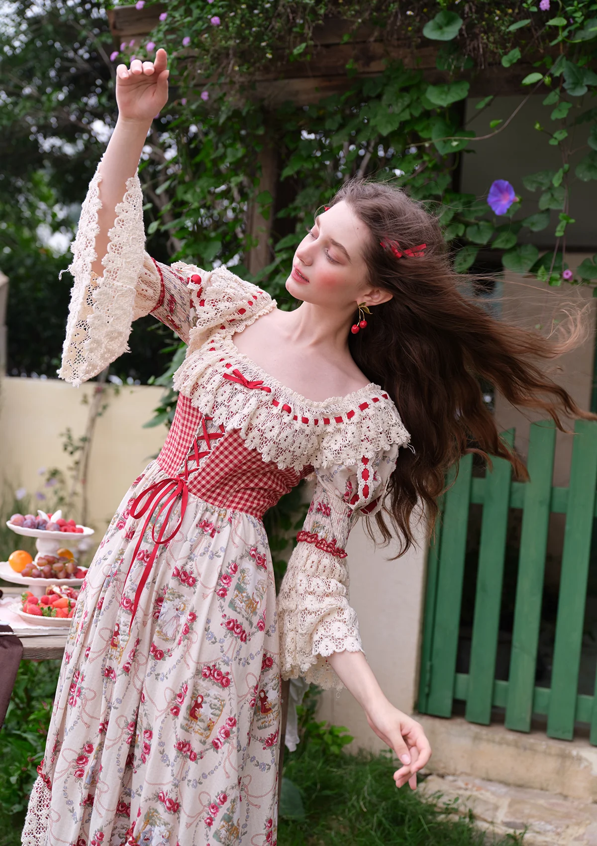 “Little Red Riding Hood” Cottage Dress - Image 9
