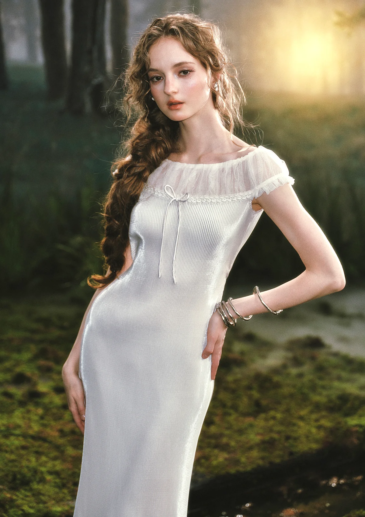 Little White Serpent Dress - Image 6