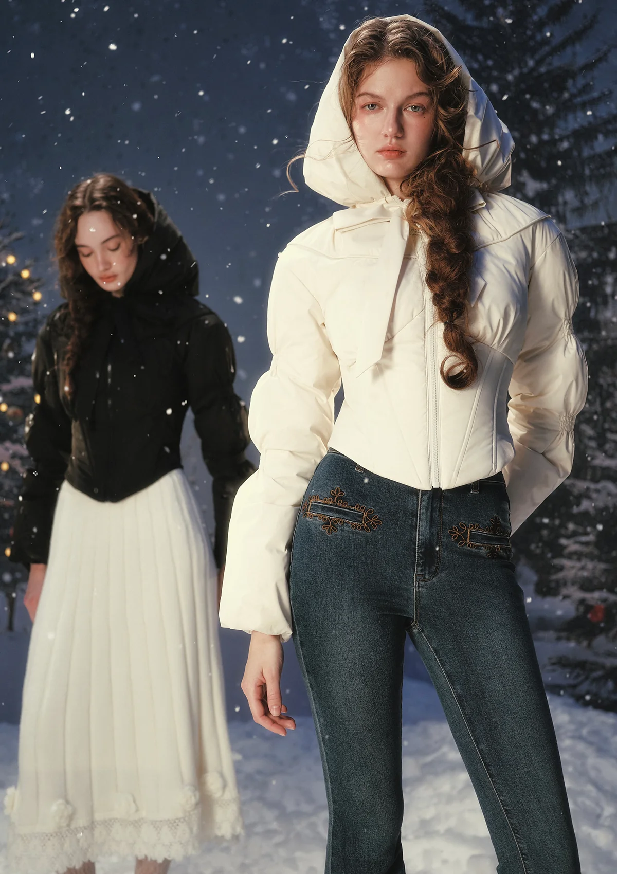 "Little White Warrior" Down Jacket - Image 6