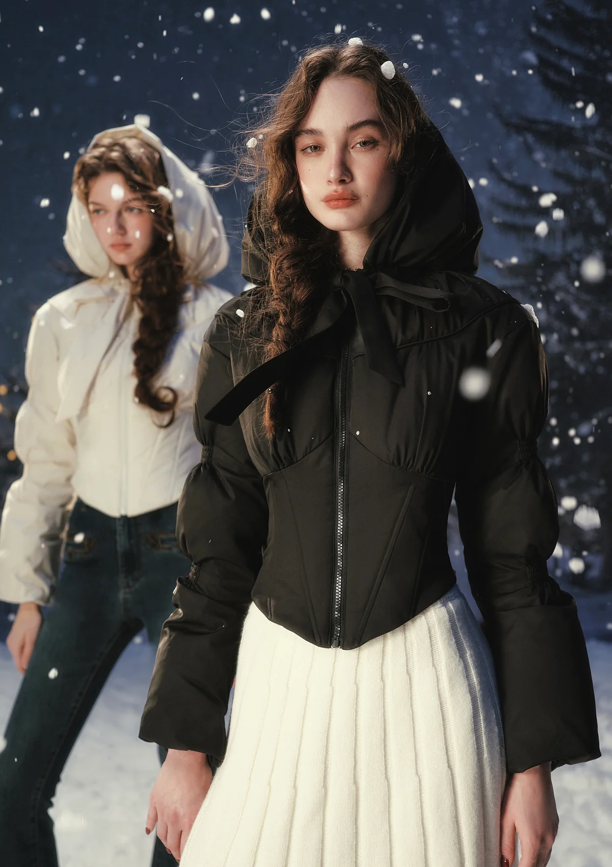 "Little White Warrior" Down Jacket - Image 9