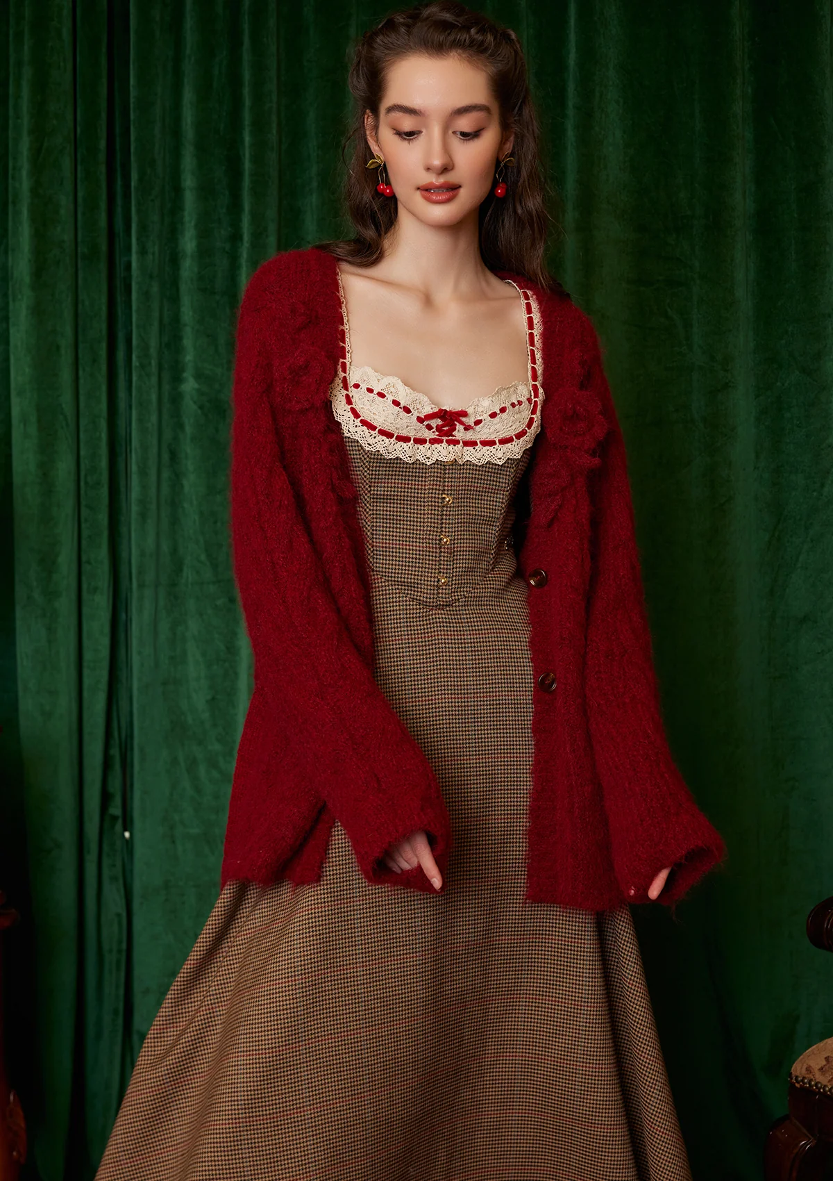 Semi-sweet Chiffon Knit Cardigan - Image 4