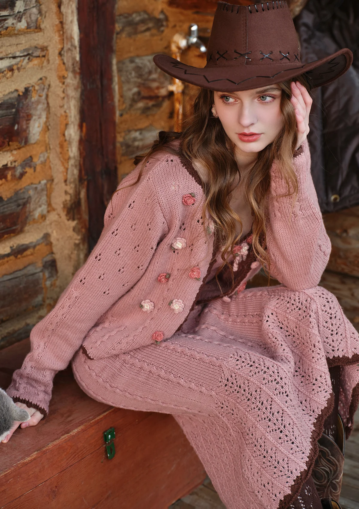 Floral Juliette Knitted Cardigan - Image 4