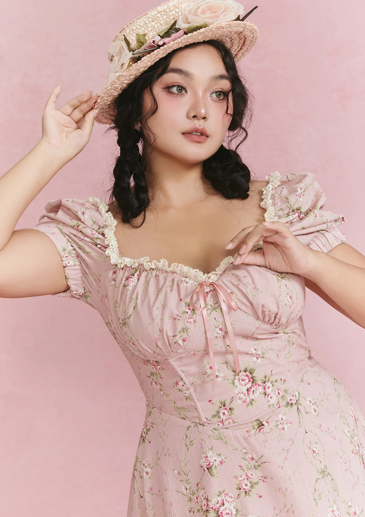 Curve & Plus Rosa Rubus Story Corset Dress - Image 3