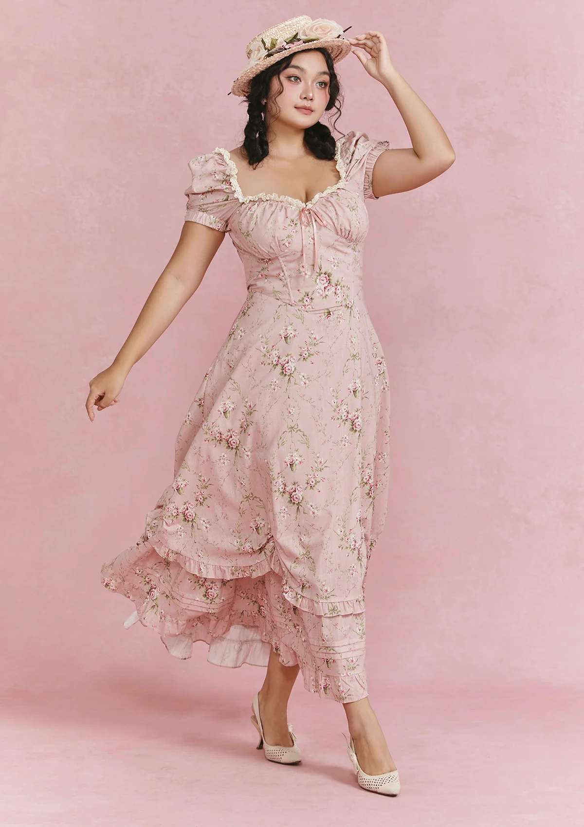 Curve & Plus Rosa Rubus Story Corset Dress - Image 5