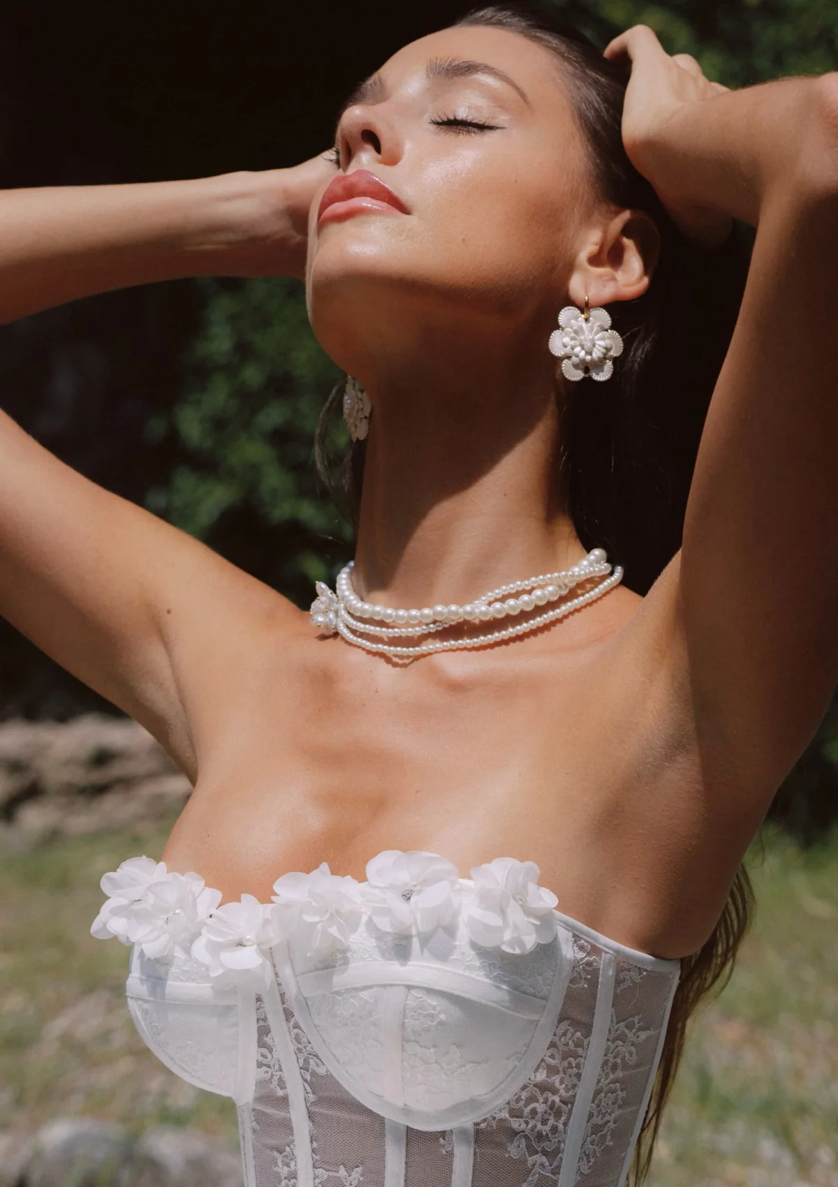 Pearl Floral Dew Necklace - Image 5