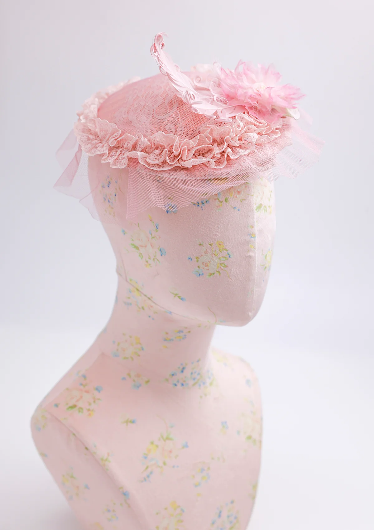 Pink Crabapple Blossom Bonnet - Image 8