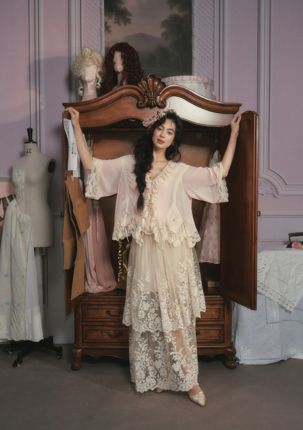 Pink Mist Kite Cardigan - Image 6