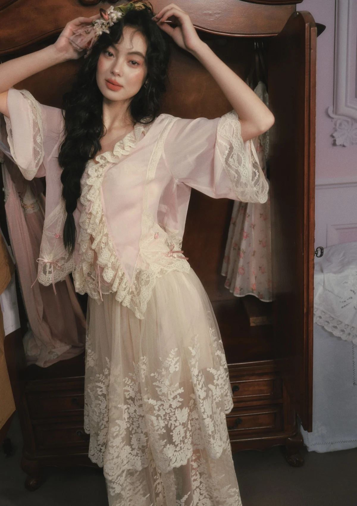 Pink Mist Kite Cardigan - Image 9