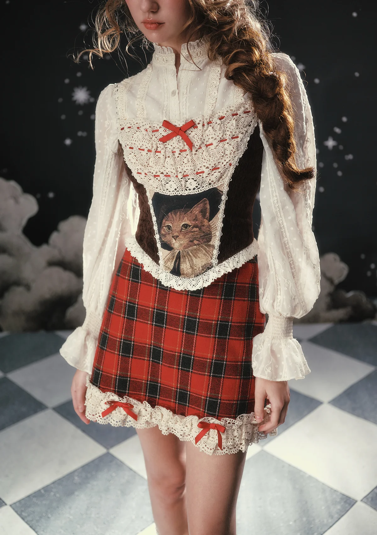 Puppet Cat Noel Skirt - Image 10