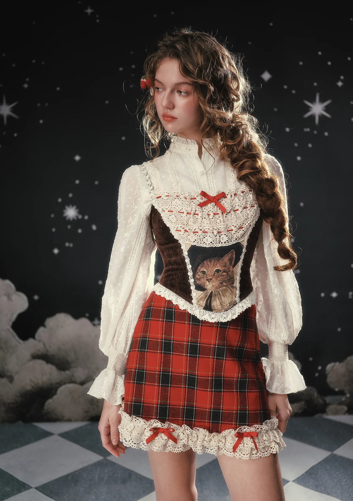 Puppet Cat Noel Skirt - Image 4