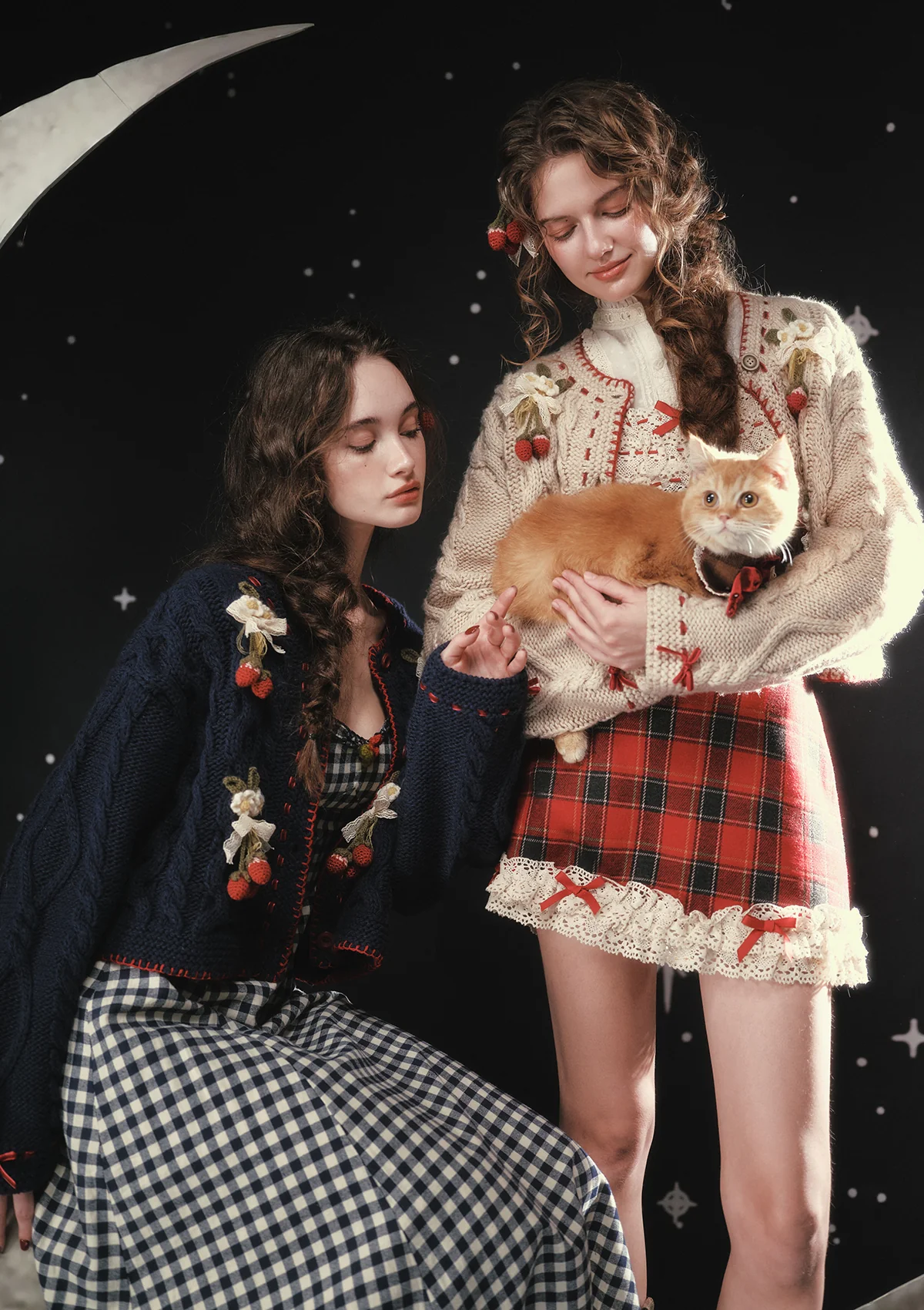Strawberry Mont Blanc Knit Cardigan - Image 4
