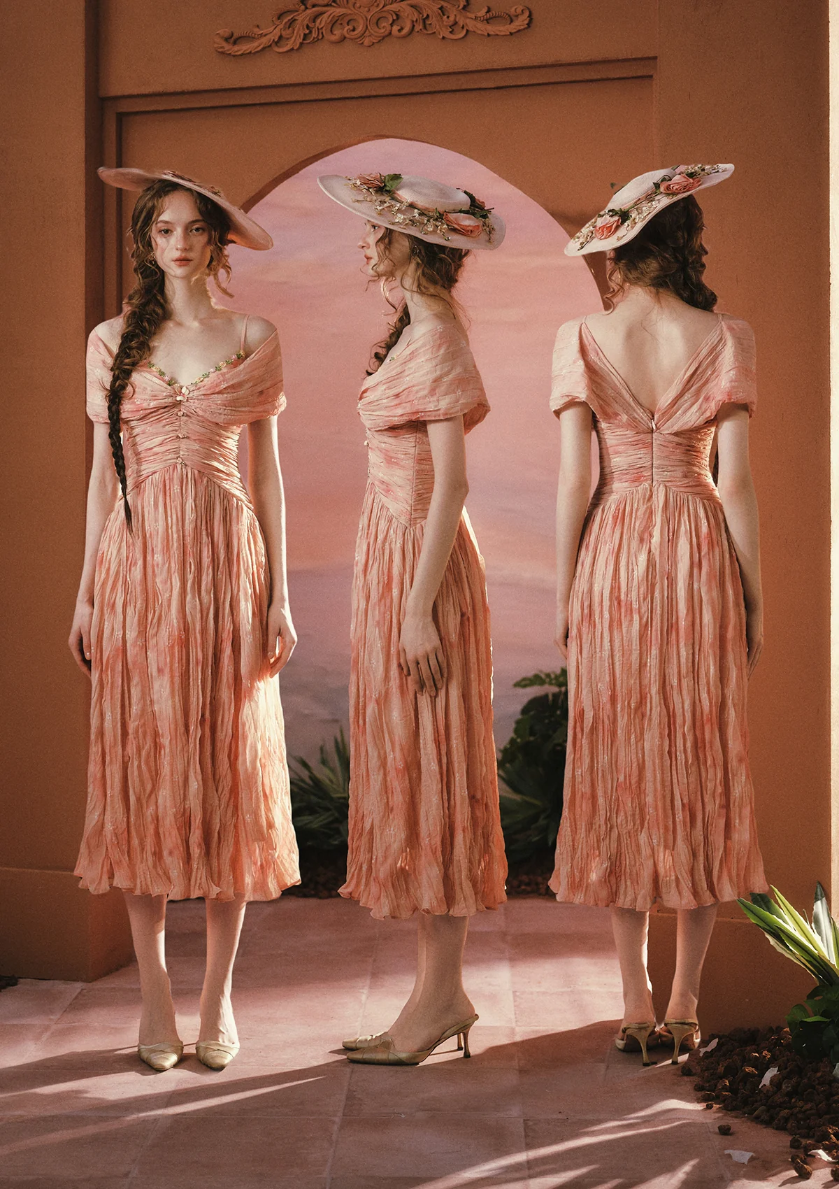 Sunset Flower Field Dress - Image 8
