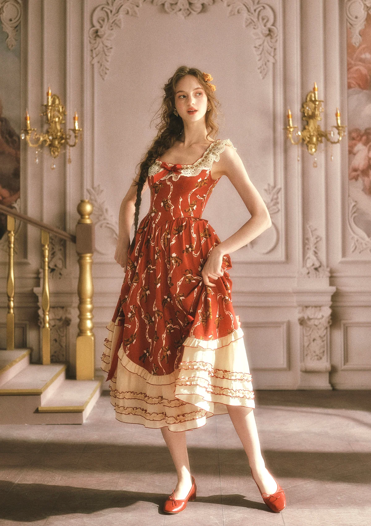 Teddy Tomato Sauce Dress - Image 4