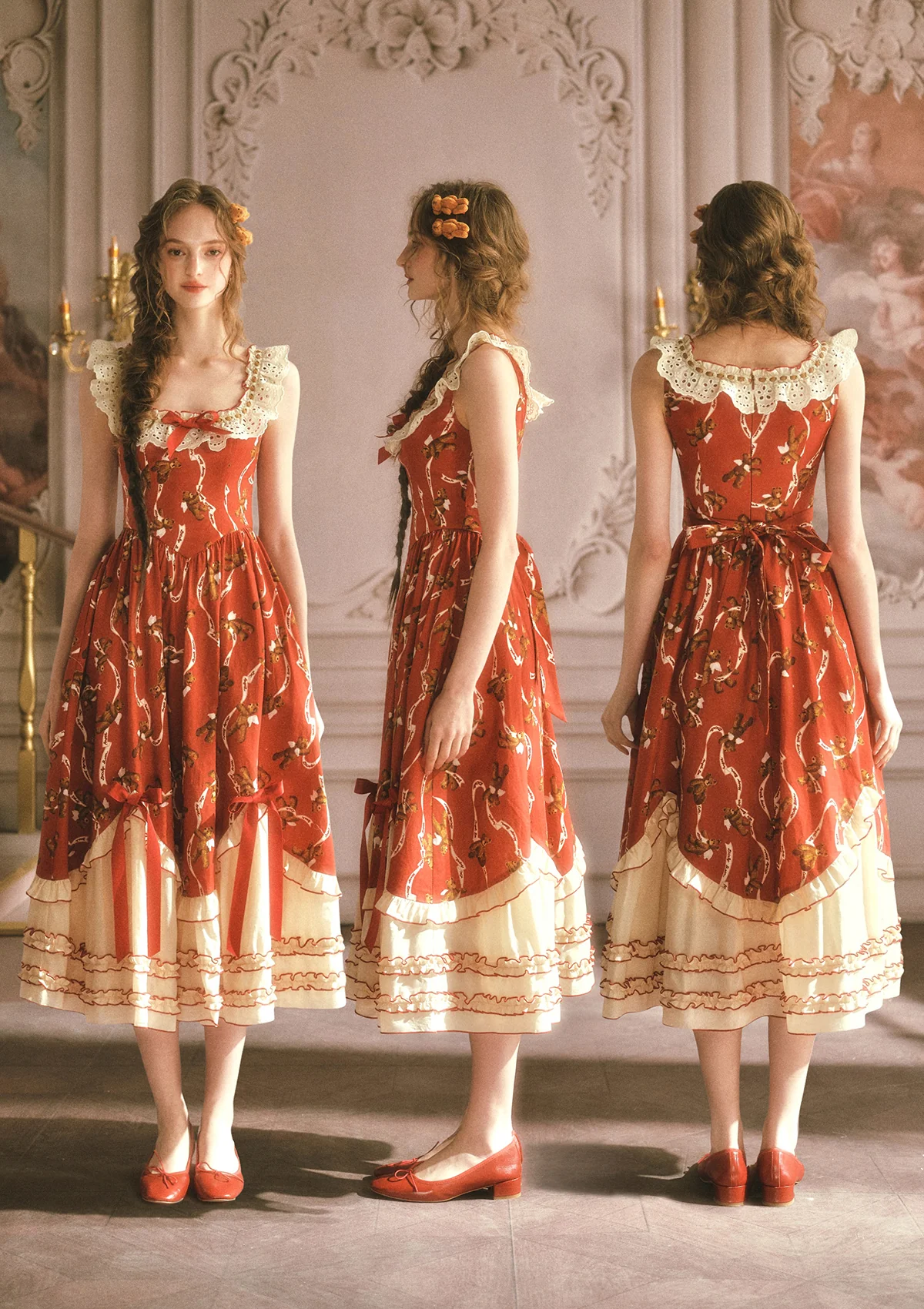 Teddy Tomato Sauce Dress - Image 6