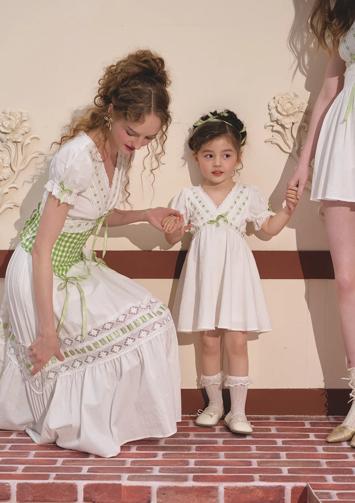 Toddler Girl Green Apple Paradise Dress - Image 2