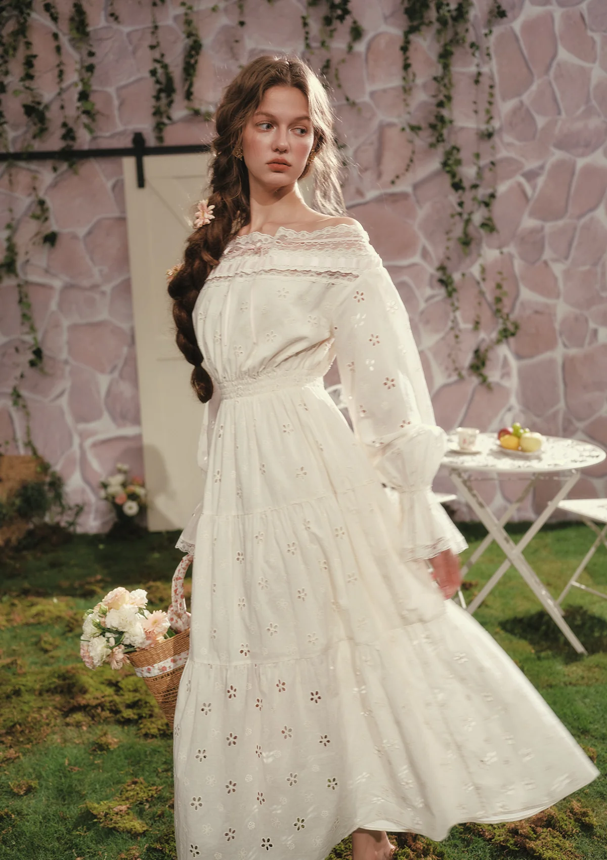 White Camellia Dress - Image 4