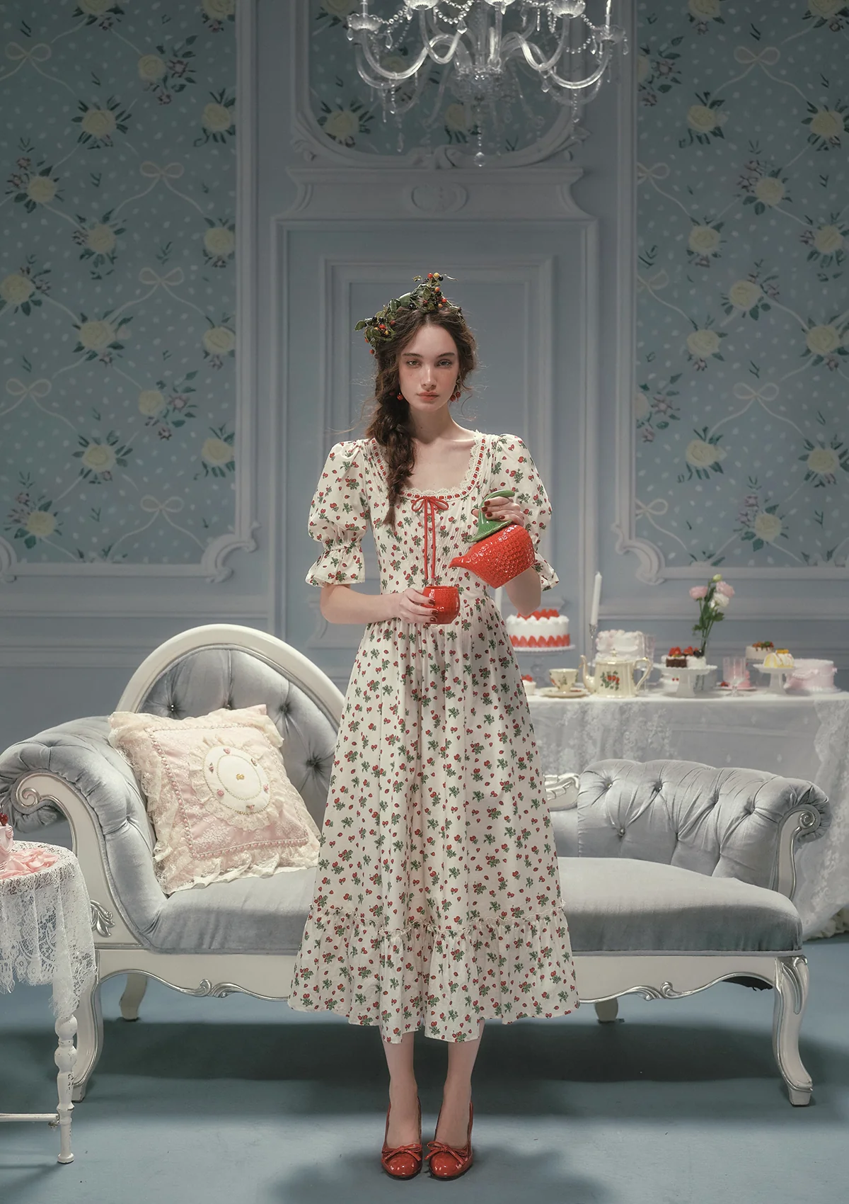 Wild Strawberry Paradise Dress - Image 4