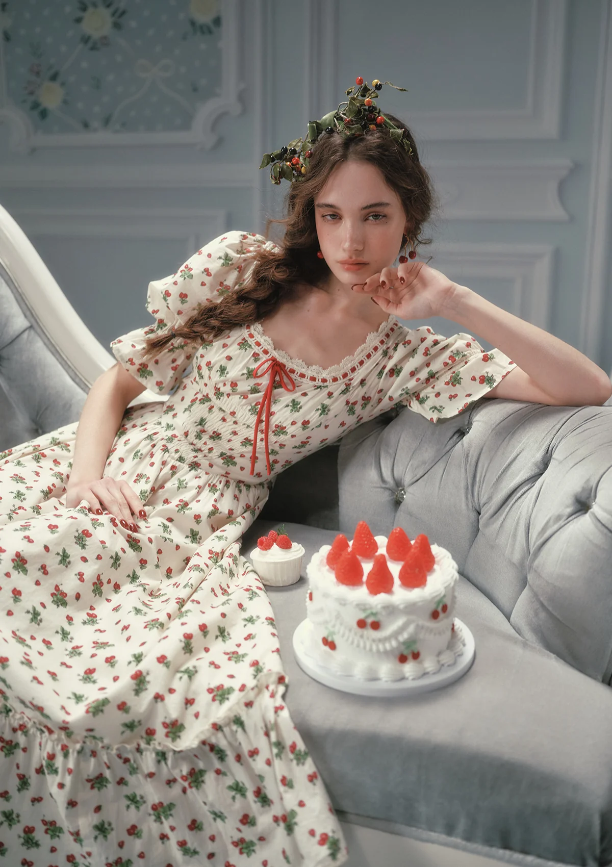 Wild Strawberry Paradise Dress - Image 5