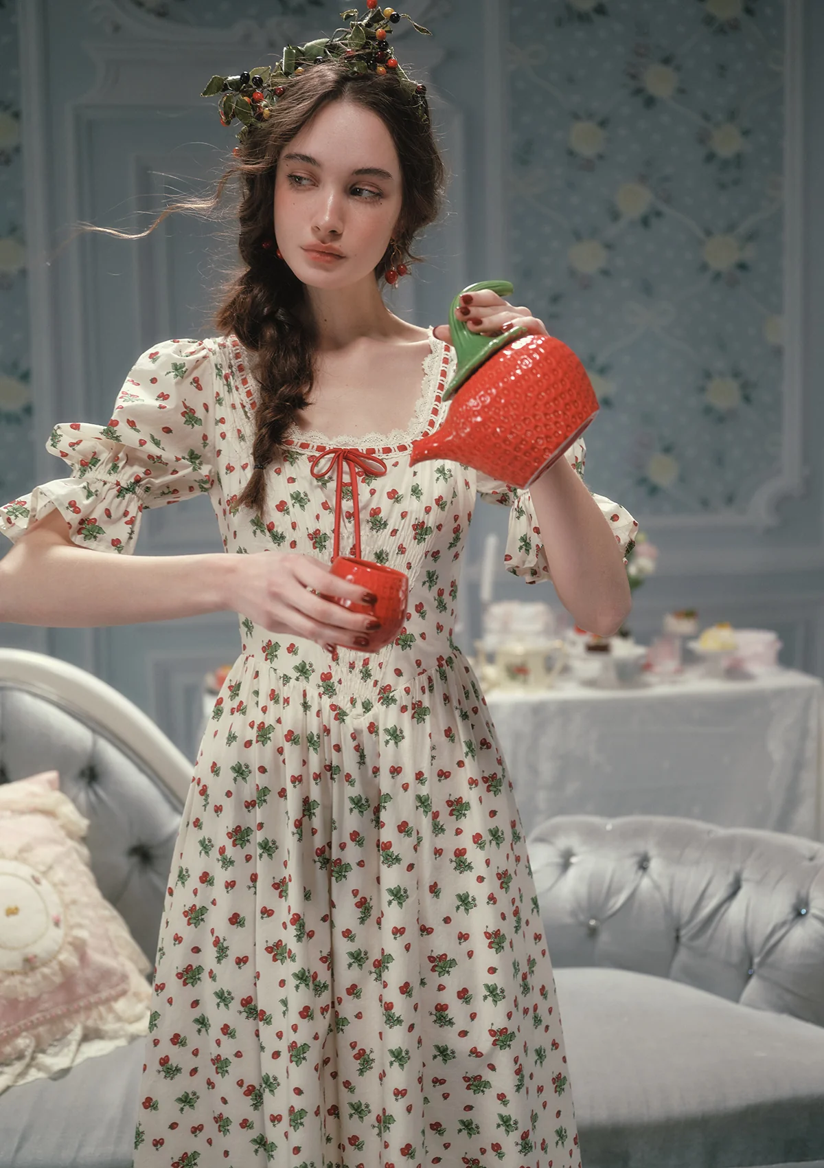 Wild Strawberry Paradise Dress - Image 7