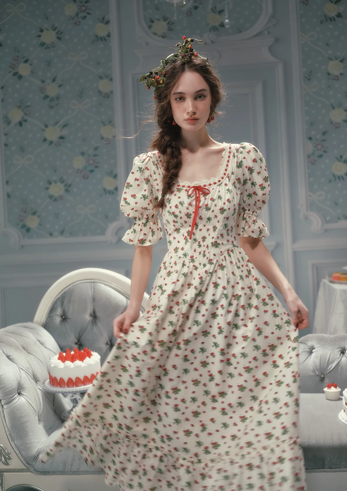 Wild Strawberry Paradise Dress - Image 9
